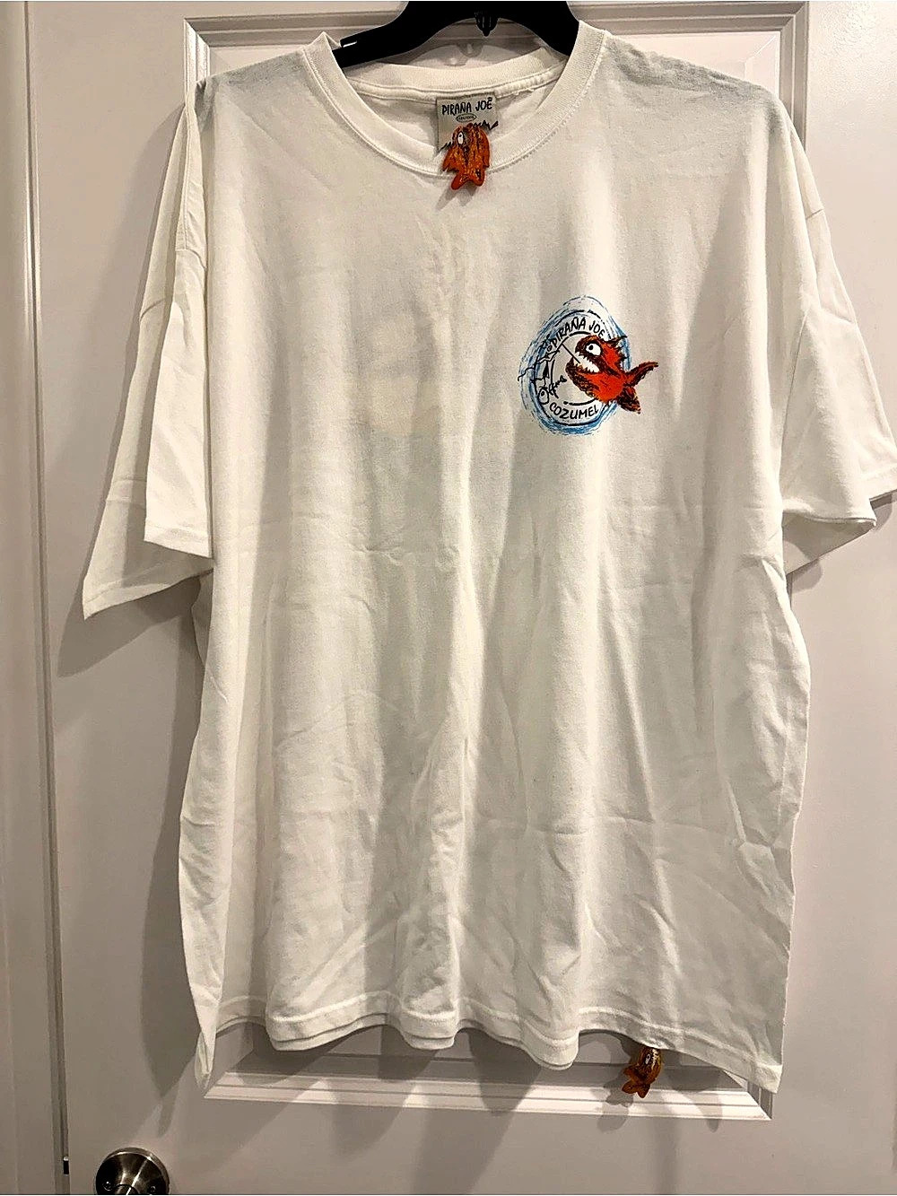 Pirana Joe Cozumel Graphic Short Sleeve Tee 3x  White NWOT big and tall